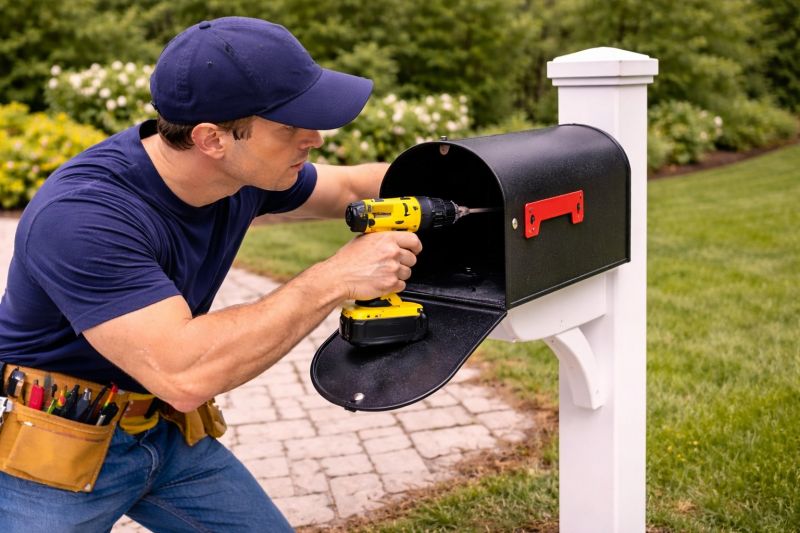 Brick Mailbox Painting Service